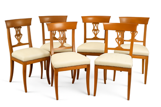 set of 6 chairs around 1820 French Empire 