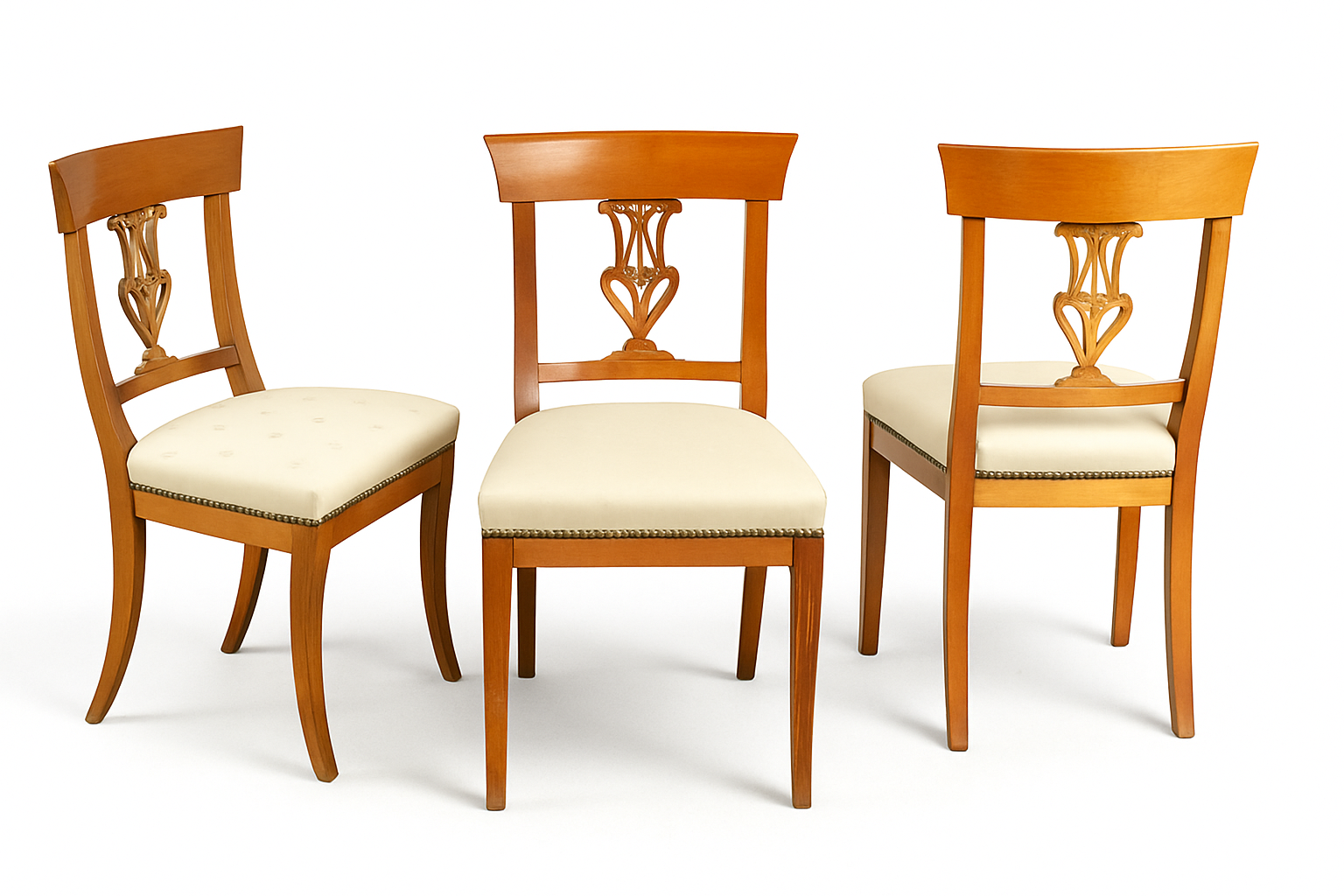 set of 6 chairs around 1820 French Empire 