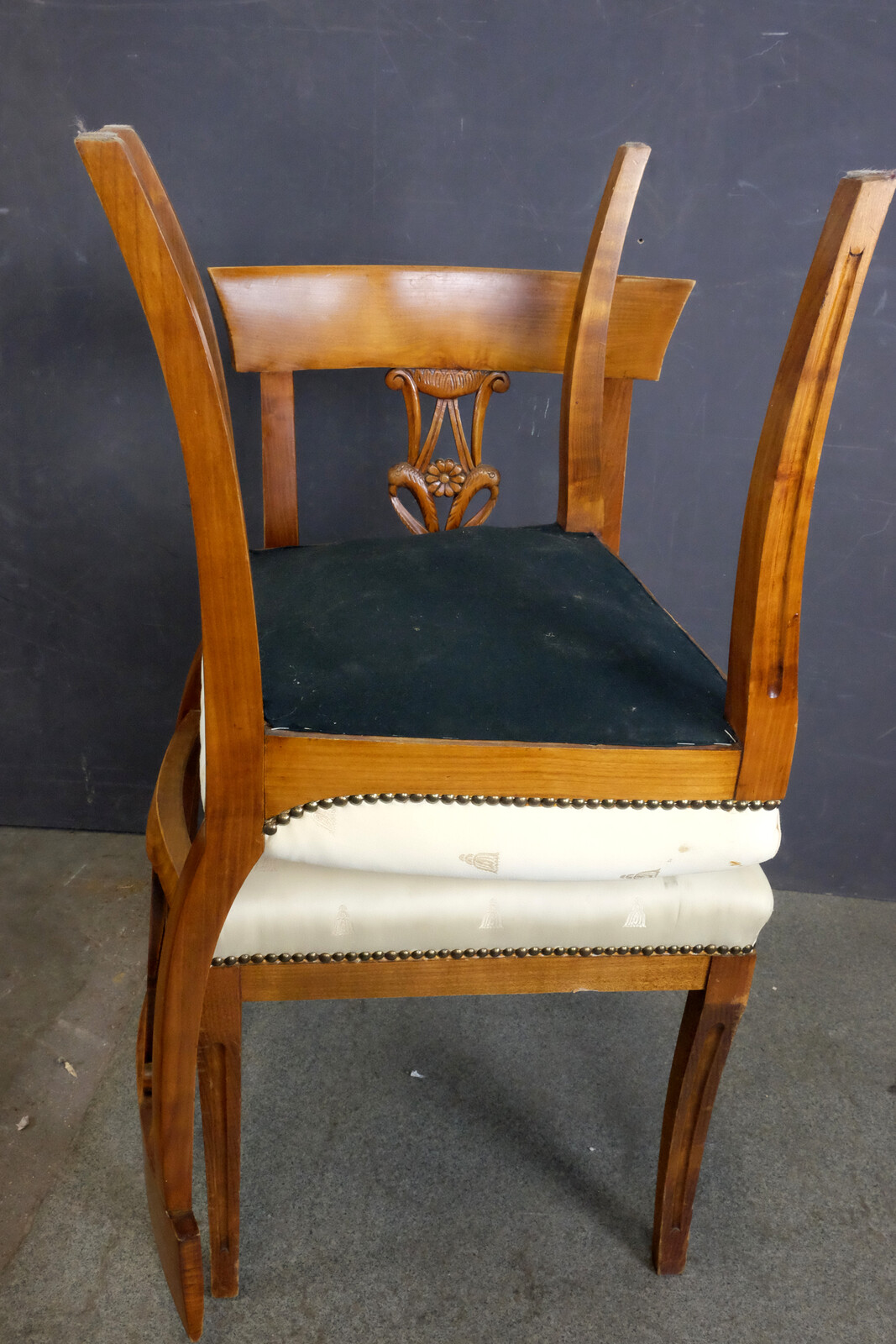 set of 6 chairs around 1820 French Empire 