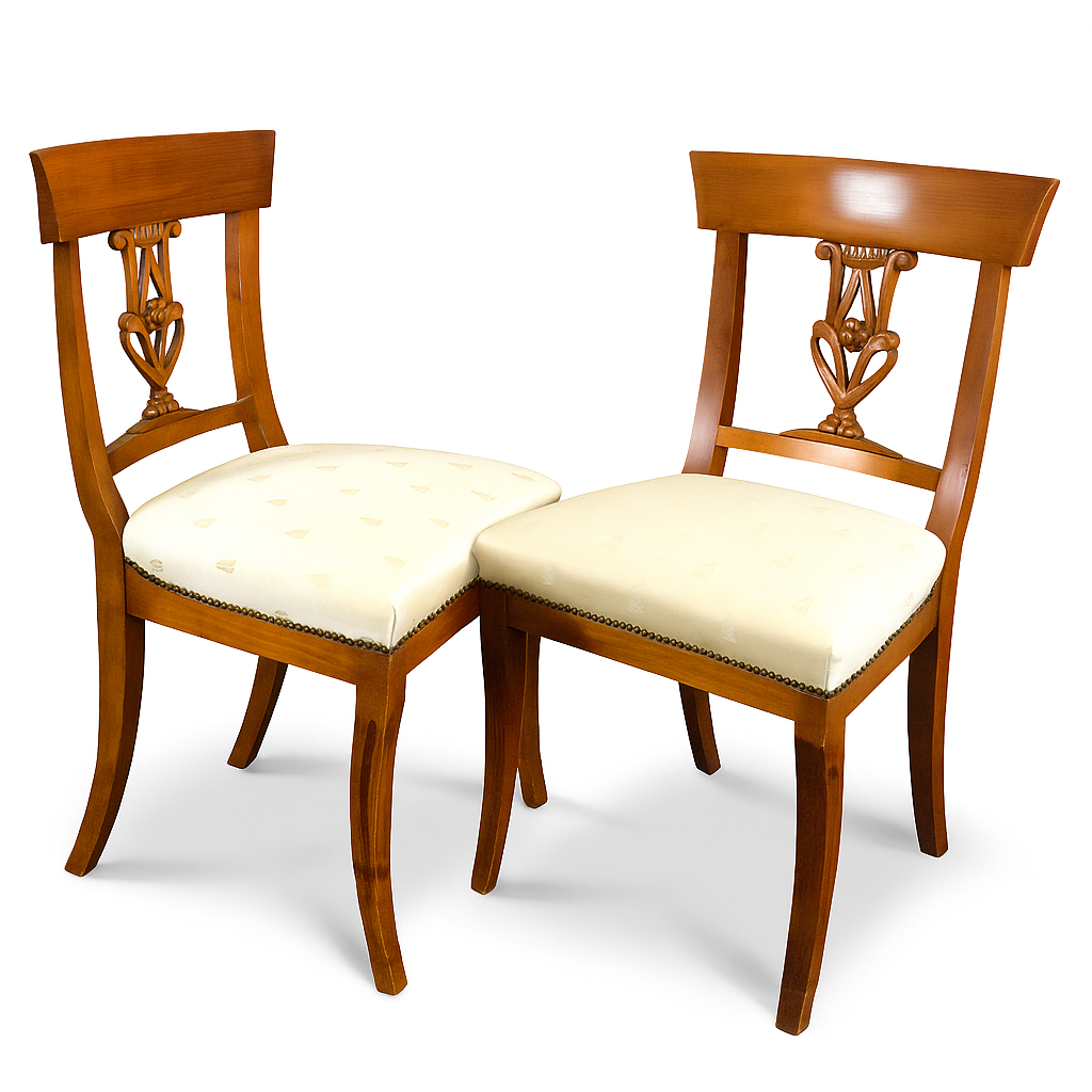 set of 6 chairs around 1820 French Empire 