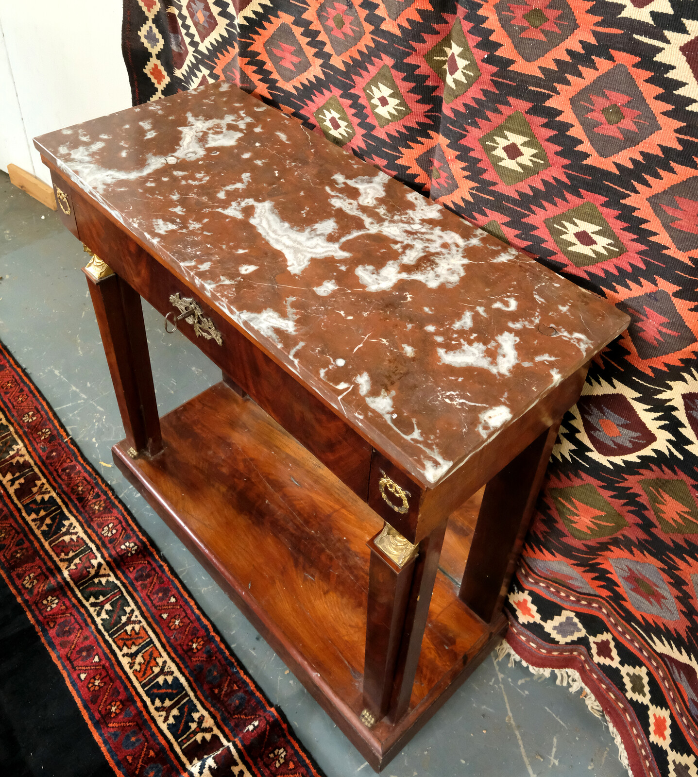 trumeau with marble top 