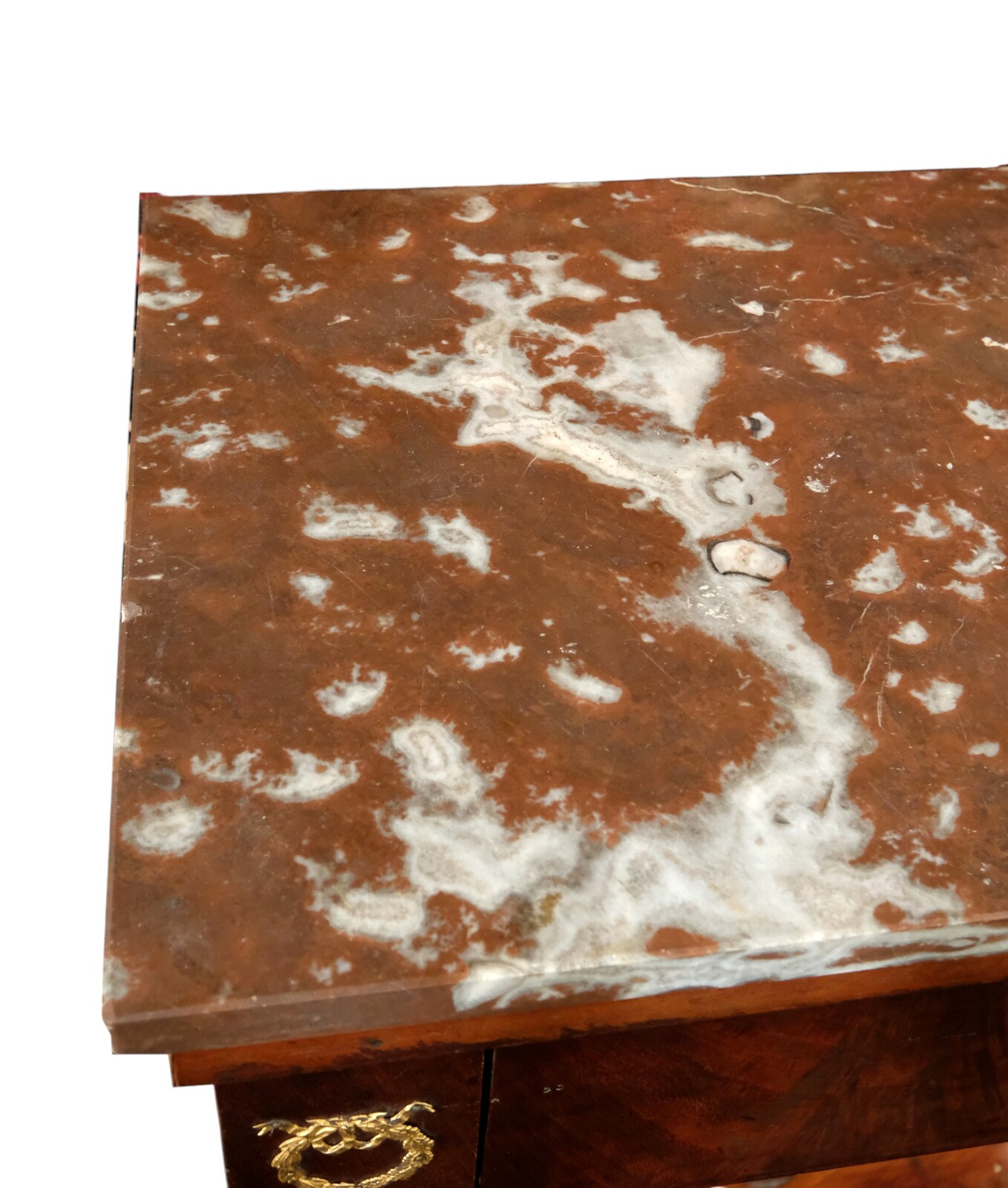 trumeau with red marble top. 