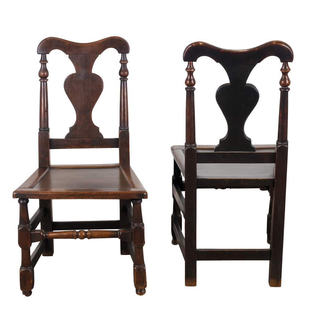 two 18th century english chairs 