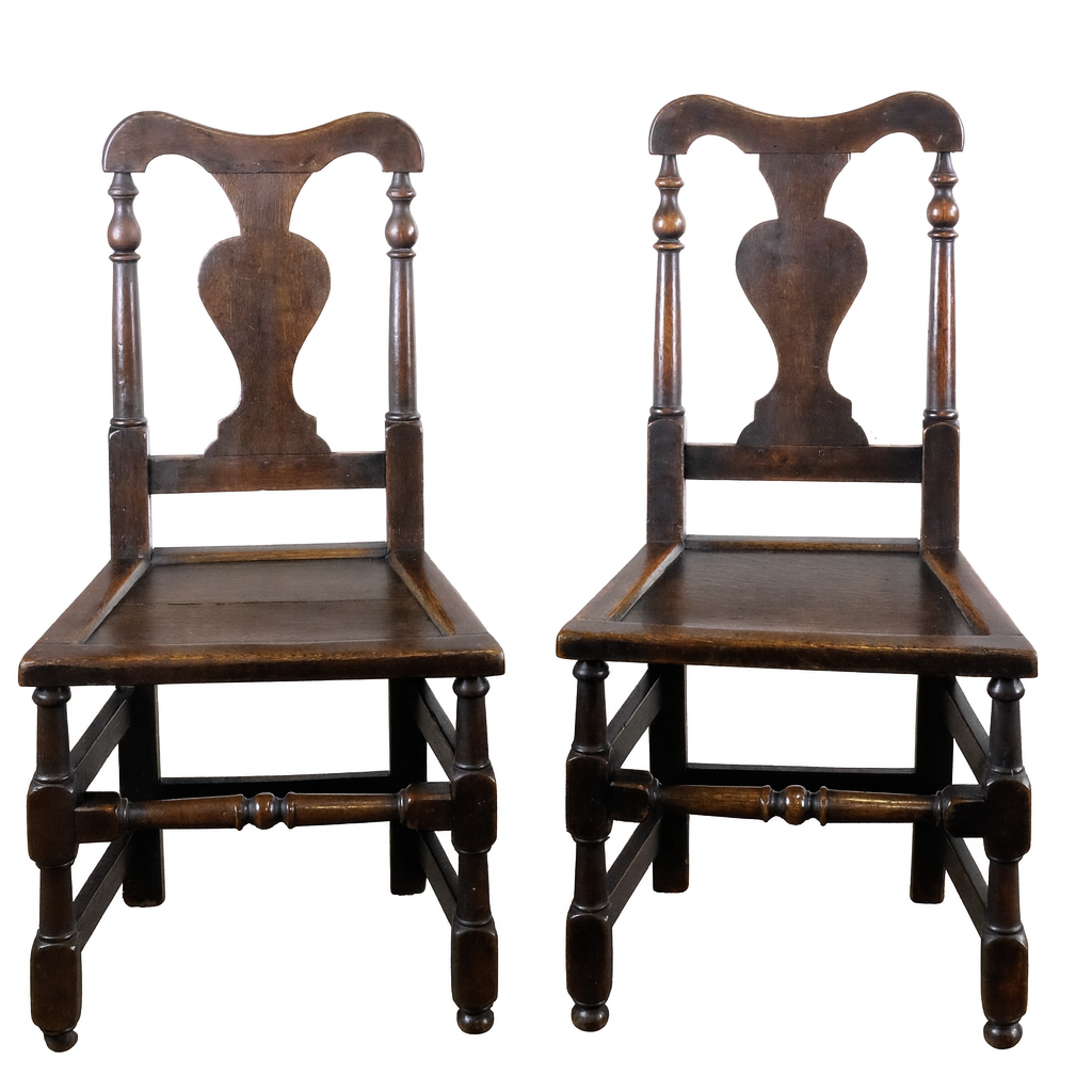 two 18th century english chairs 